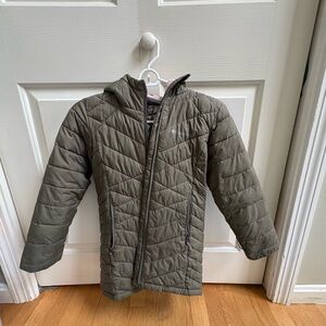 Columbia Girls Olive Hooded Quilted Puffer Jacket